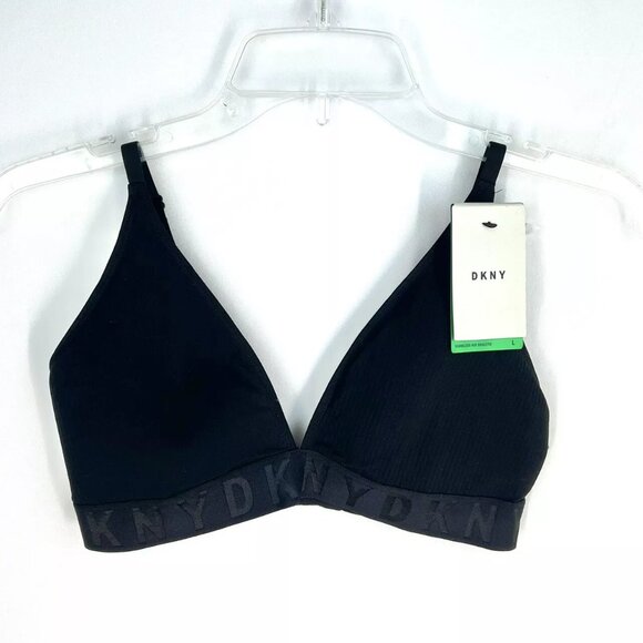DKNY Women’s Black Padded Bra Size Large - Picture 1 of 4